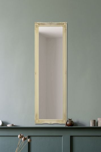 Fraser Ivory Beaded Dress Mirror 122 x 41 CM