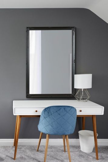 Fraser Black Beaded Dress Mirror 102 x 72 CM