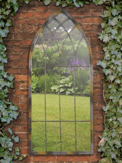 Somerley Rustic Arch Garden Mirror 115 x 50 CM