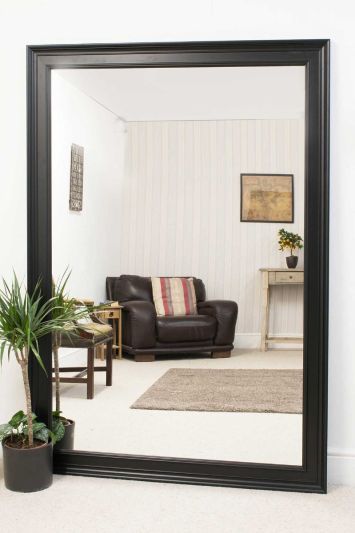 Melbury Black Extra Large Wall Mirror 206 x 145 CM